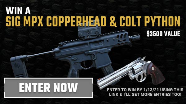 Copperhead Python Mix Contest - Win A Sig Sauer MPX Copperhead & Colt Python Revolver